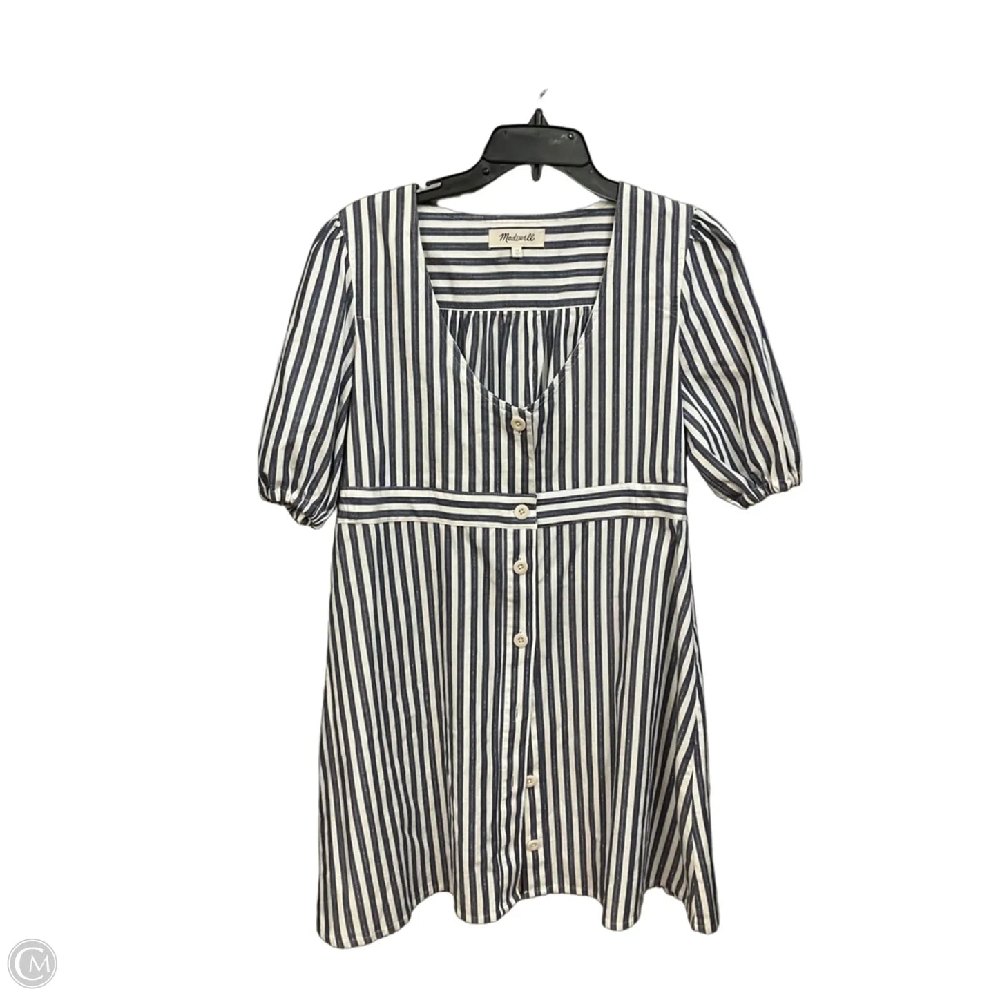 Dress Casual Short By Madewell In Striped Pattern, Size: L