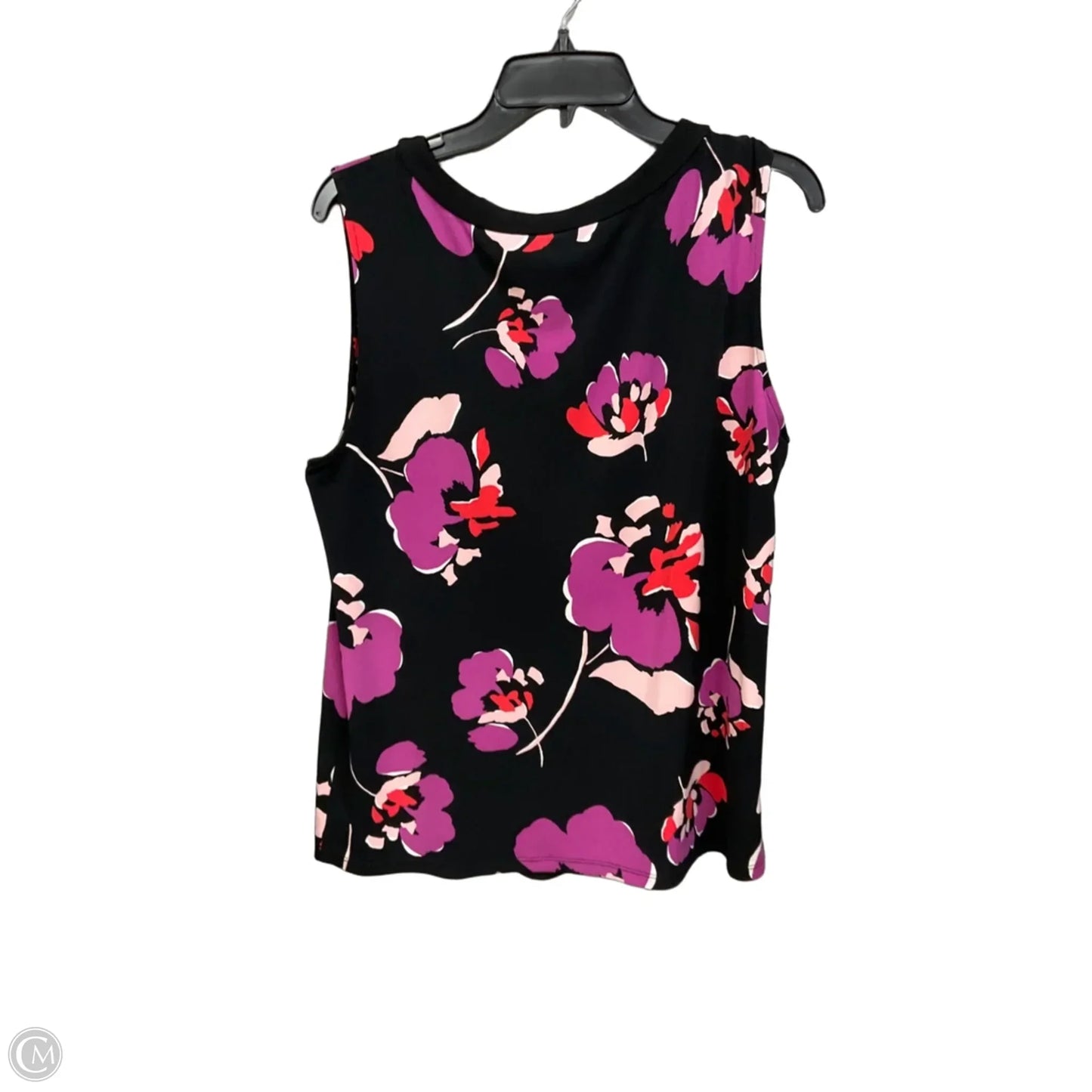Top Sleeveless By Ellen Tracy In Floral Print, Size: L