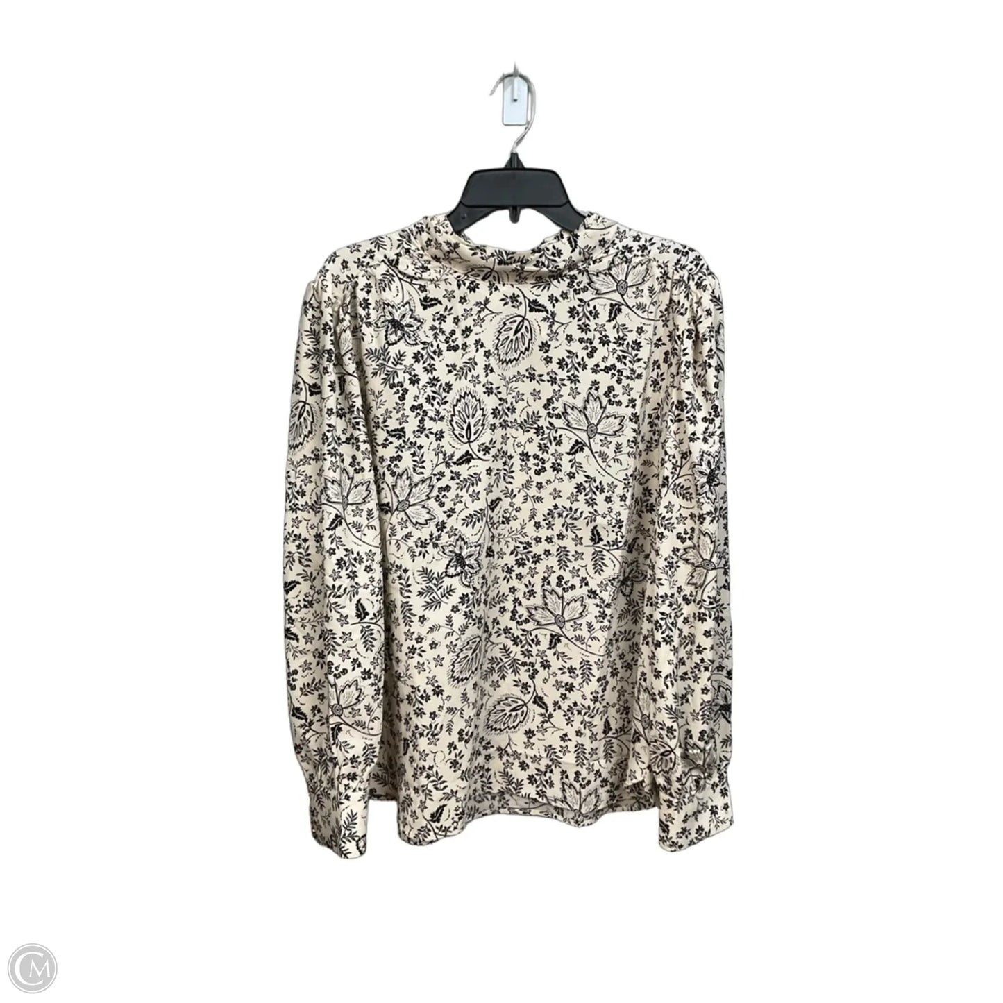 Blouse Long Sleeve By Loft In Floral Print, Size: Xl