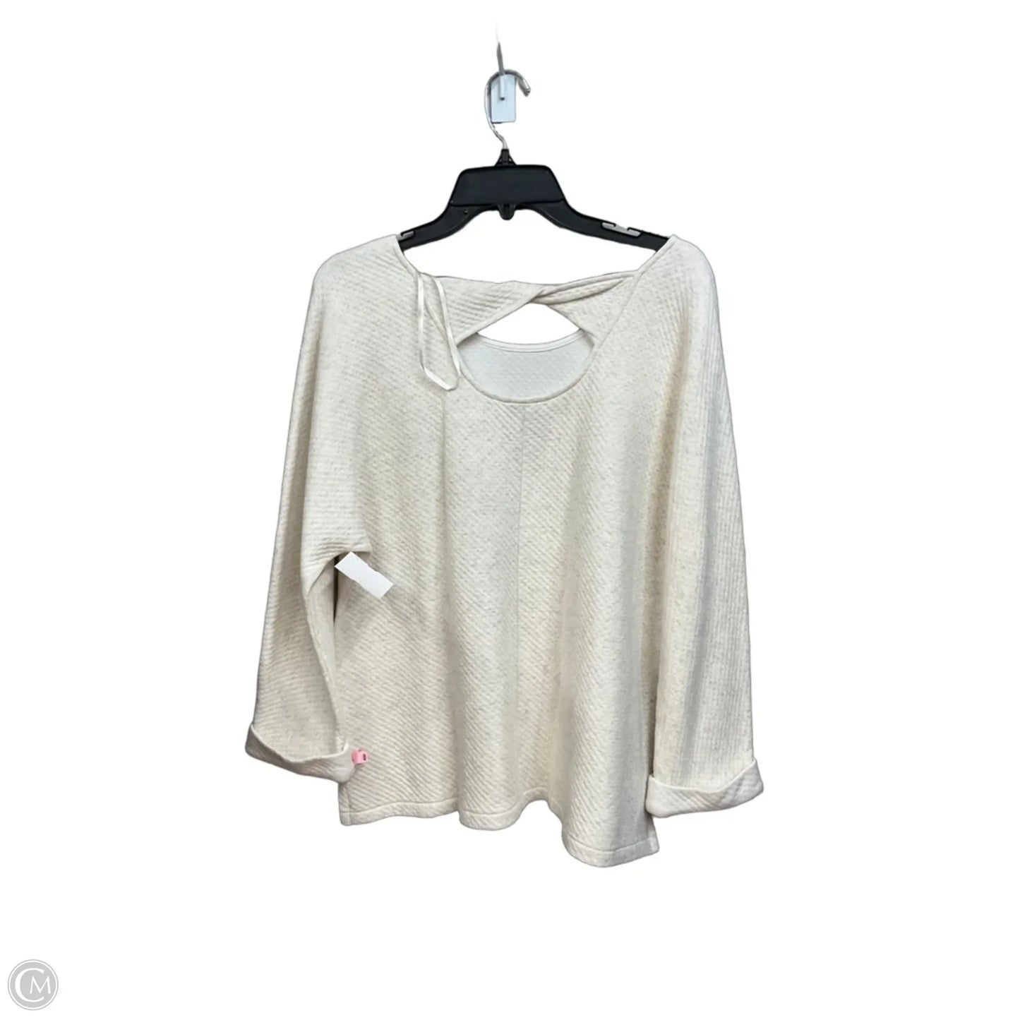 Top Long Sleeve By Talbots In Cream, Size: Xl