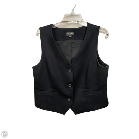 Vest Other By Loft In Black, Size: L