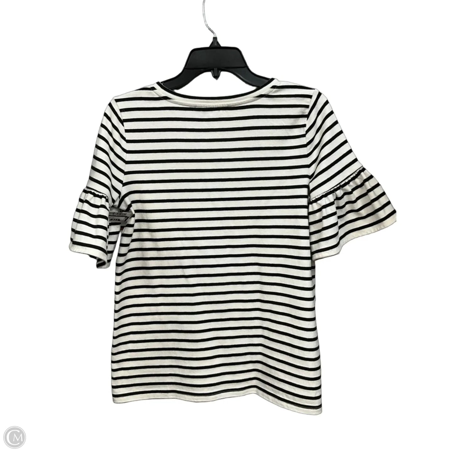 Top Short Sleeve By Loft In Striped Pattern, Size: S