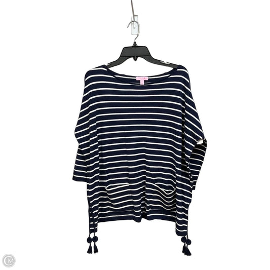 Top Long Sleeve Designer By Lilly Pulitzer In Striped Pattern, Size: M