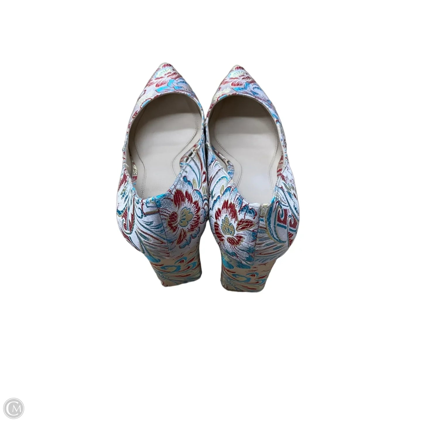 Shoes Heels Block By Marc Fisher In Floral Print, Size: 8.5