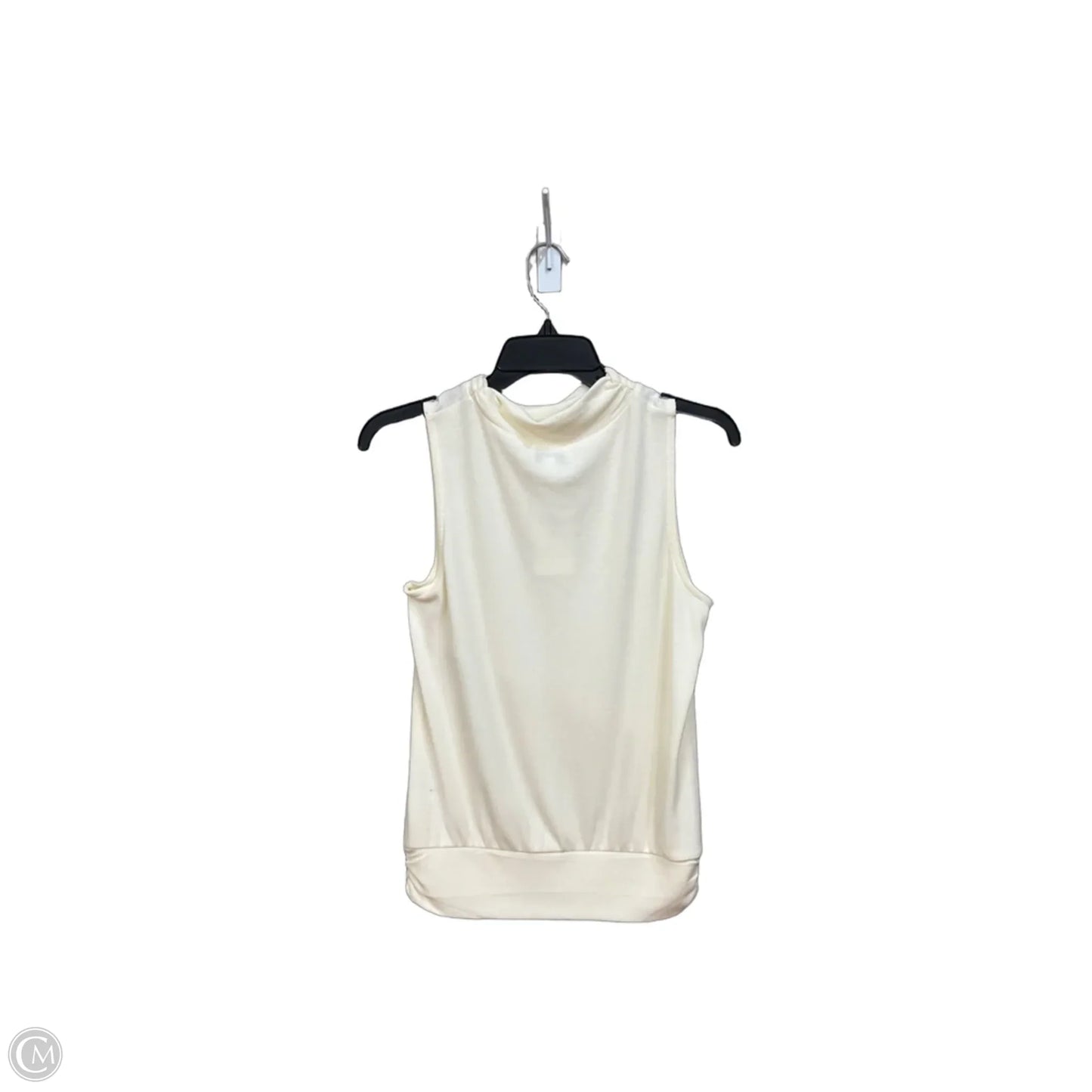 Top Sleeveless By Evereve In Cream, Size: M