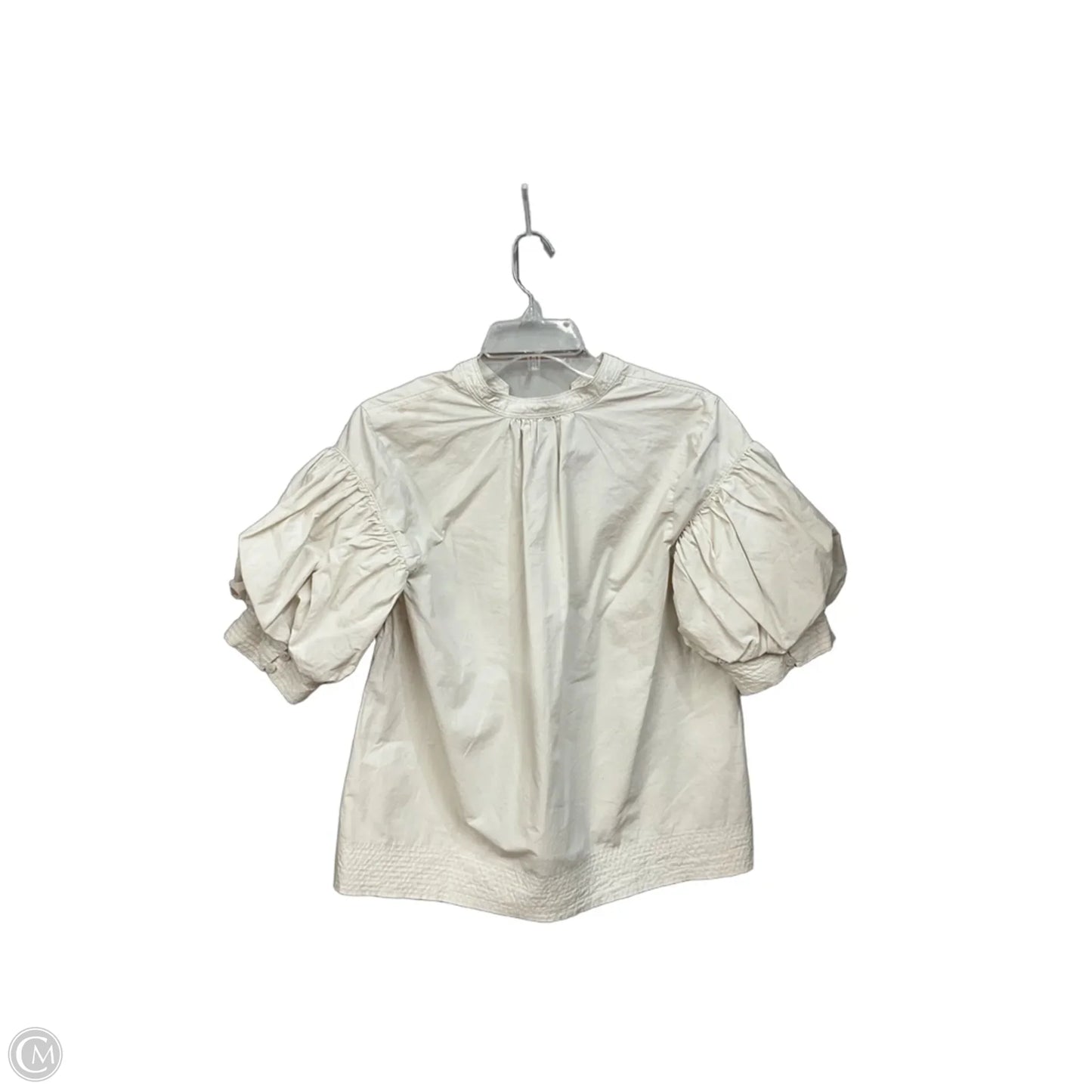 Top Short Sleeve By Chicos In Beige, Size: S