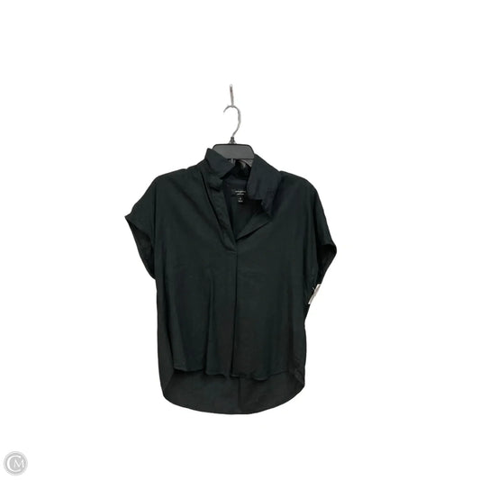 Top Short Sleeve By Banana Republic In Black, Size: S