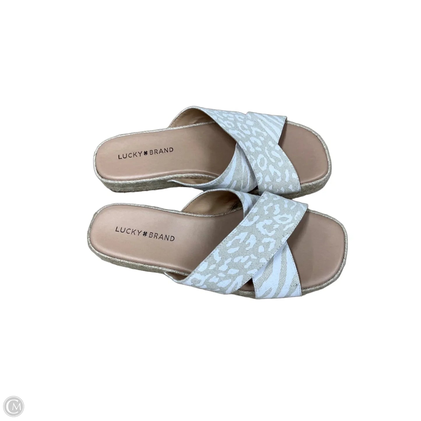 Sandals Flats By Lucky Brand In Animal Print, Size: 9