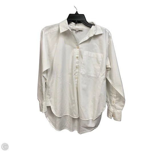 Top Long Sleeve By Loft In White, Size: Xsp