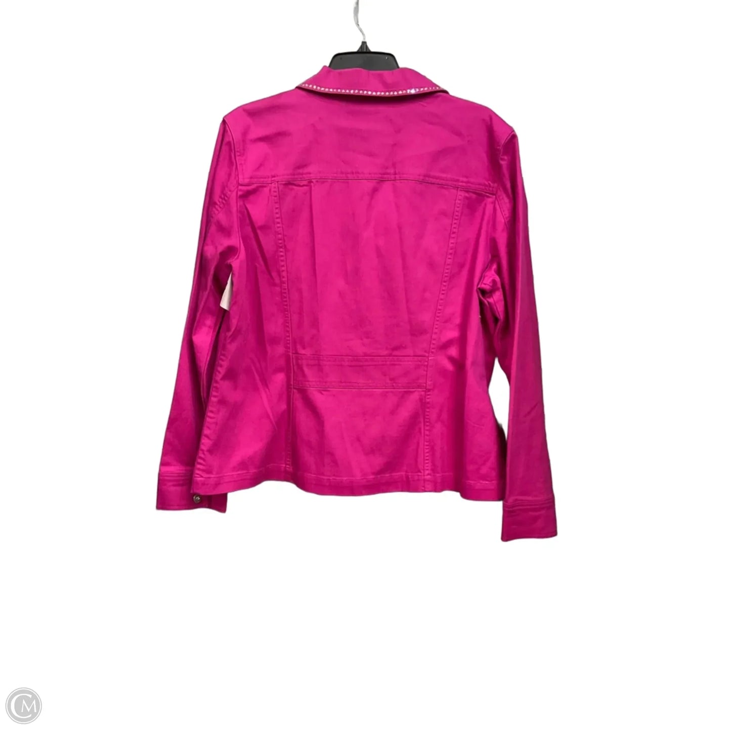 Jacket Denim By Christine Alexander In Pink Denim, Size: Xl