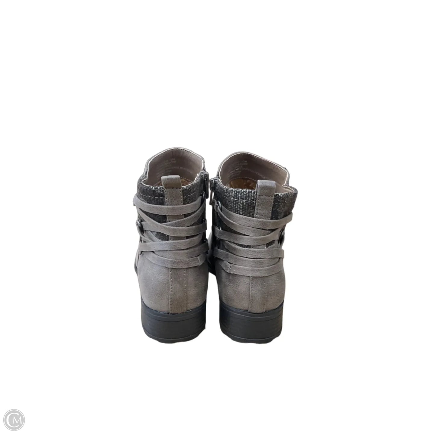 Boots Ankle Flats By White Mountain In Grey, Size: 10