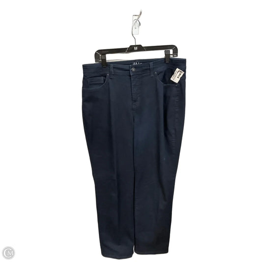 Jeans Straight By Style And Company In Blue Denim, Size: 14