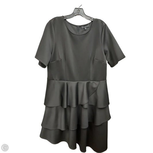 Dress Party Midi By Eloquii In Black, Size: 2x