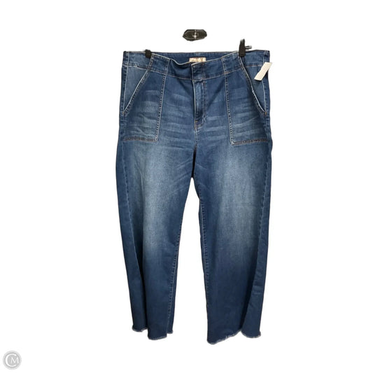 Jeans Wide Leg By Kut In Blue Denim, Size: 16