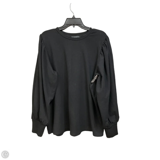 Top Long Sleeve By Eloquii In Black, Size: Xl