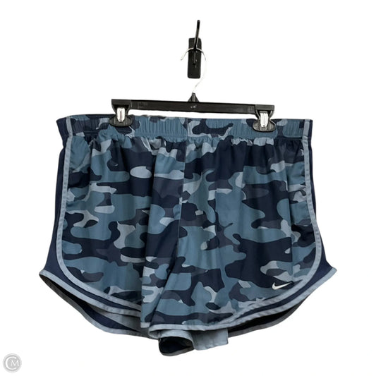 Athletic Shorts By Nike Apparel In Camouflage Print, Size: 2x