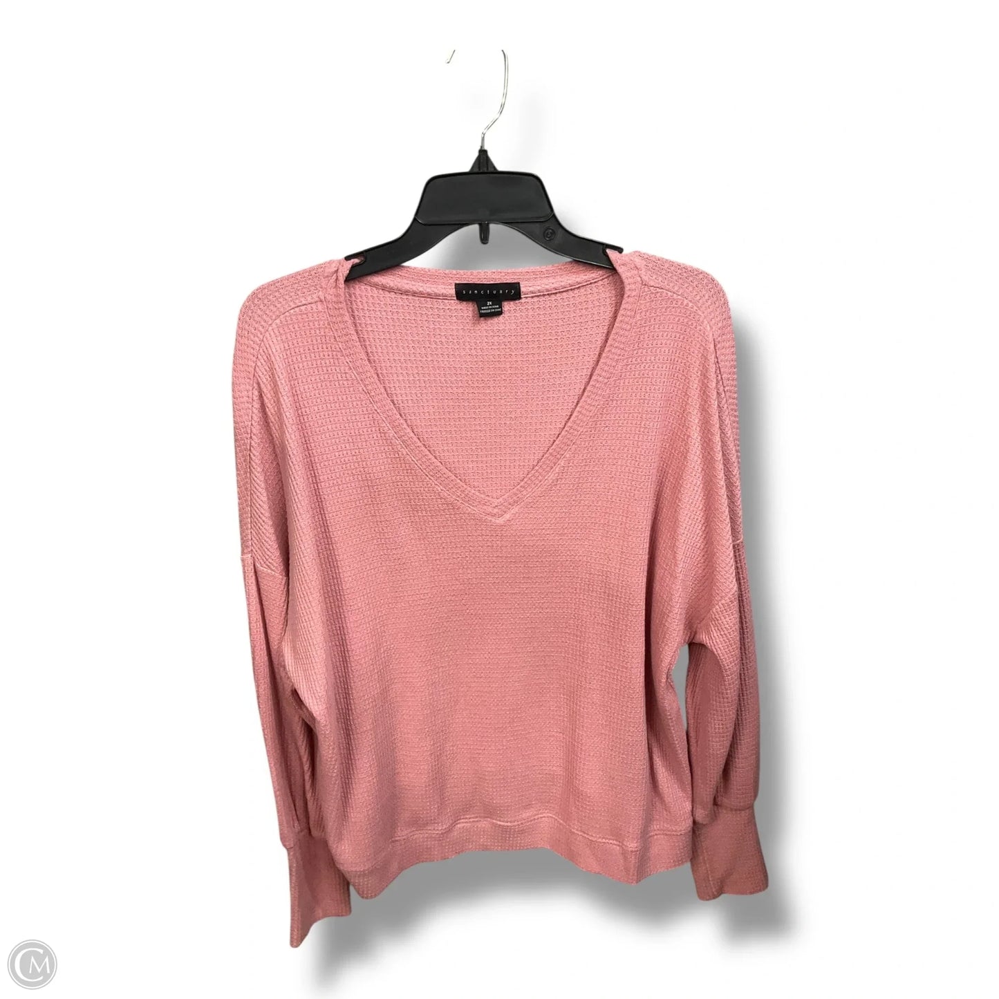Top Long Sleeve By Sanctuary In Pink, Size: 2x