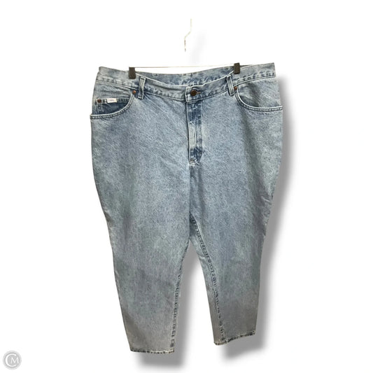 Jeans Skinny By Lee In Blue Denim, Size: 22