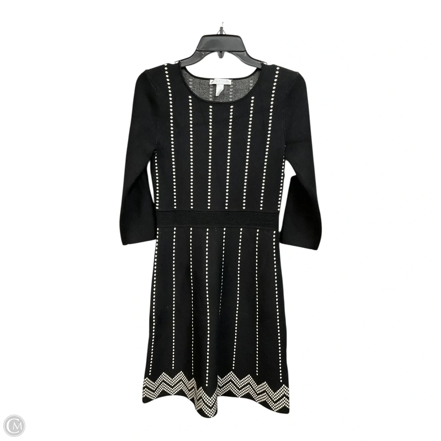 Dress Party Midi By London Times In Black & White, Size: S