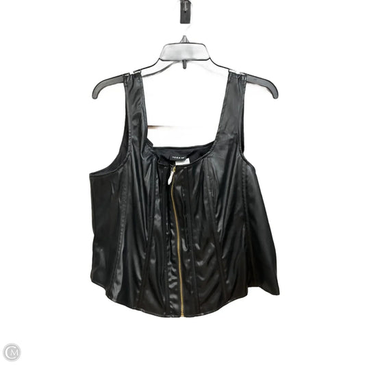 Top Sleeveless By Torrid In Black, Size: 2x
