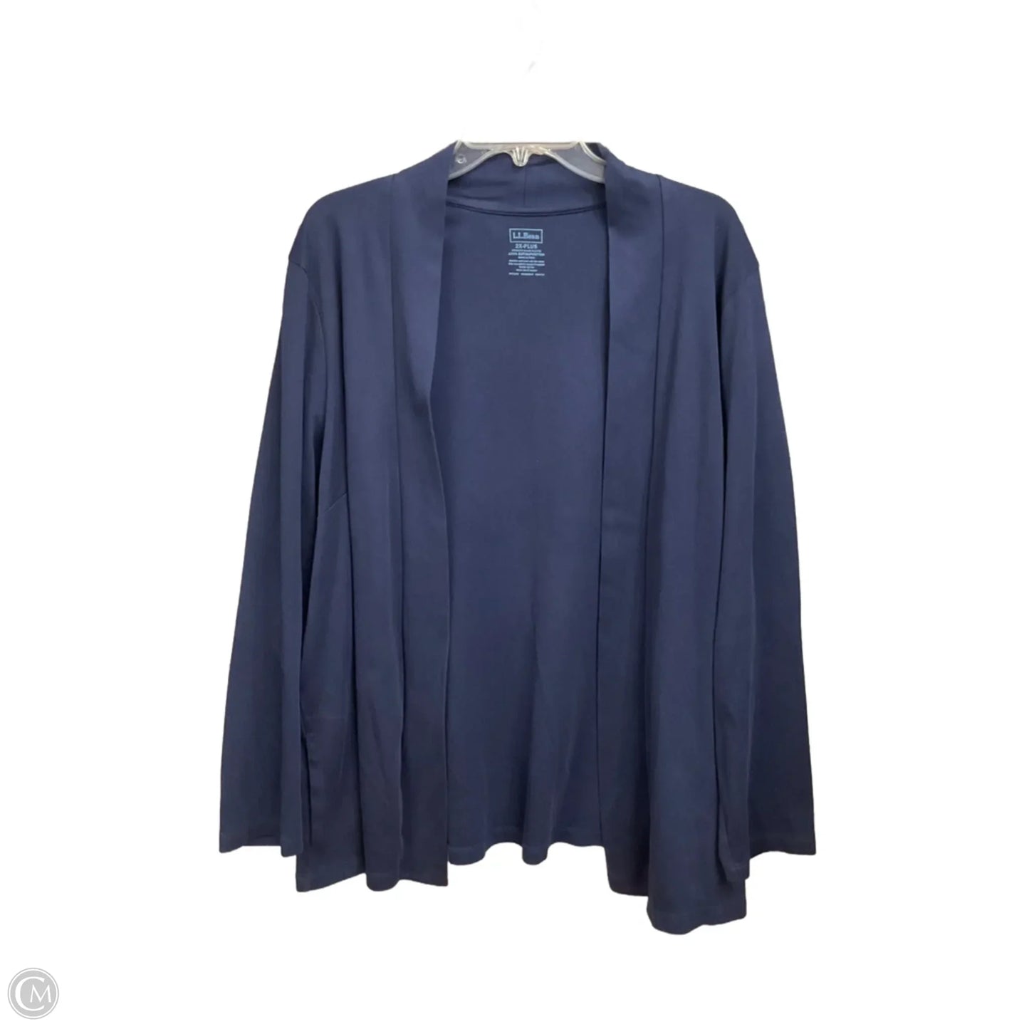 Cardigan By L.l. Bean In Navy, Size: 2x