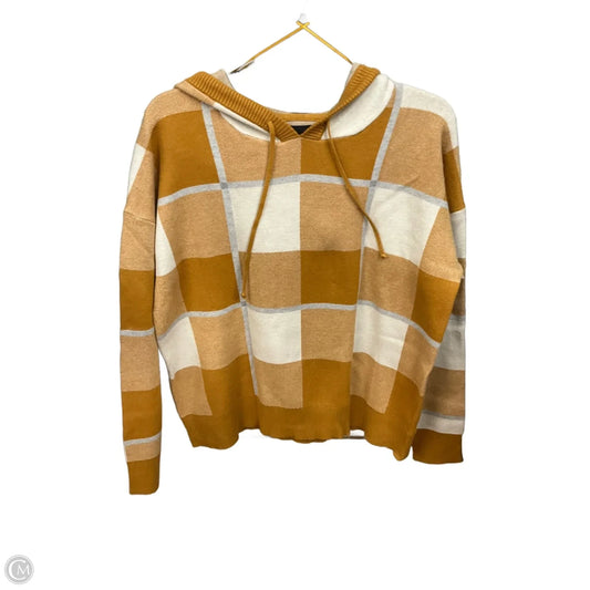 Sweater By Rachel Roy In Tan & White, Size: L