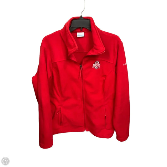 Jacket Fleece By Columbia In Red, Size: Xl