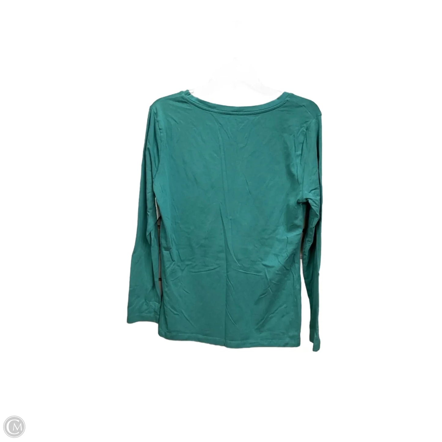 Top Long Sleeve Basic By Cme In Teal, Size: L