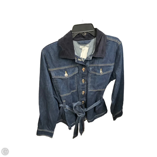 Jacket Denim By Free Assembly In Blue Denim, Size: L