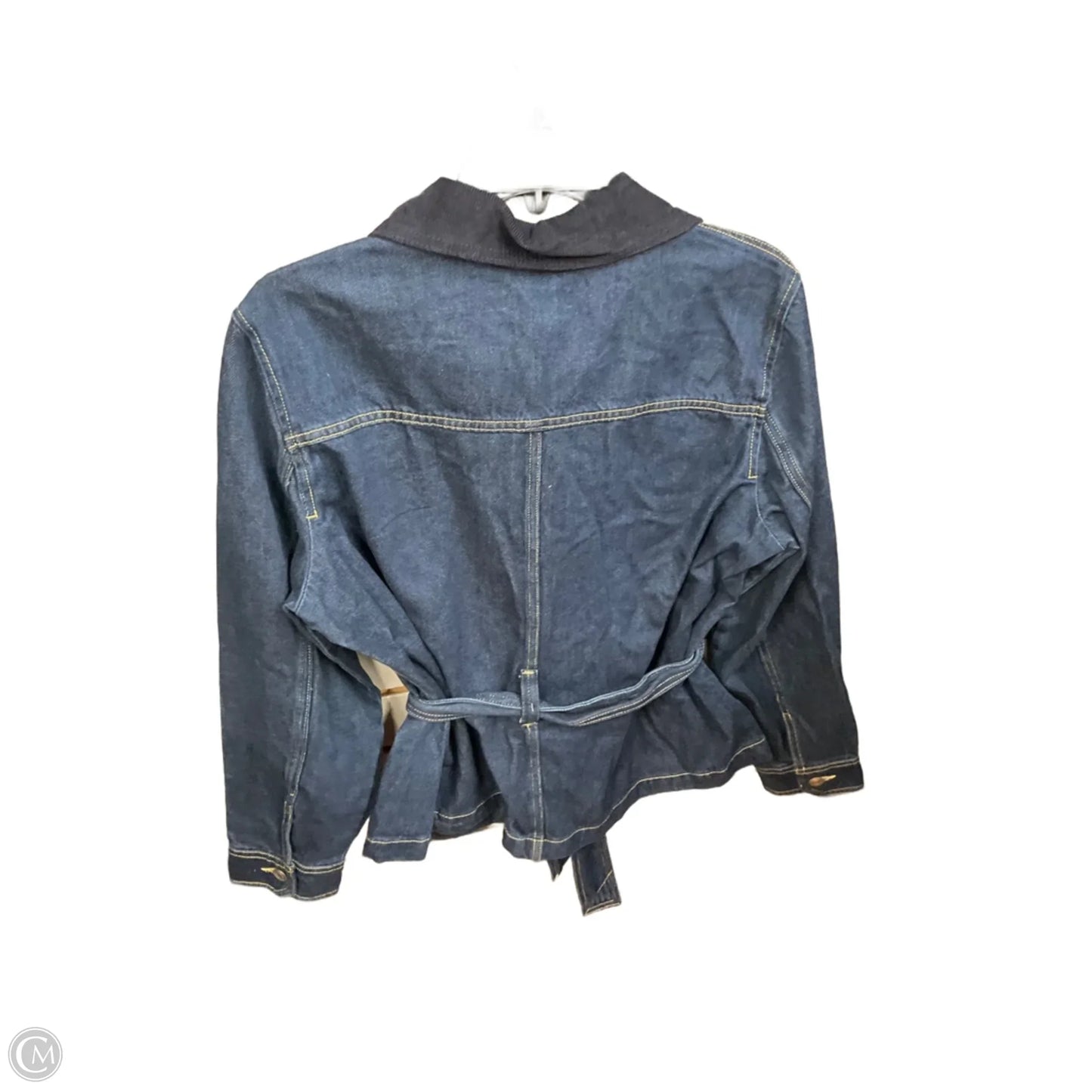 Jacket Denim By Free Assembly In Blue Denim, Size: L