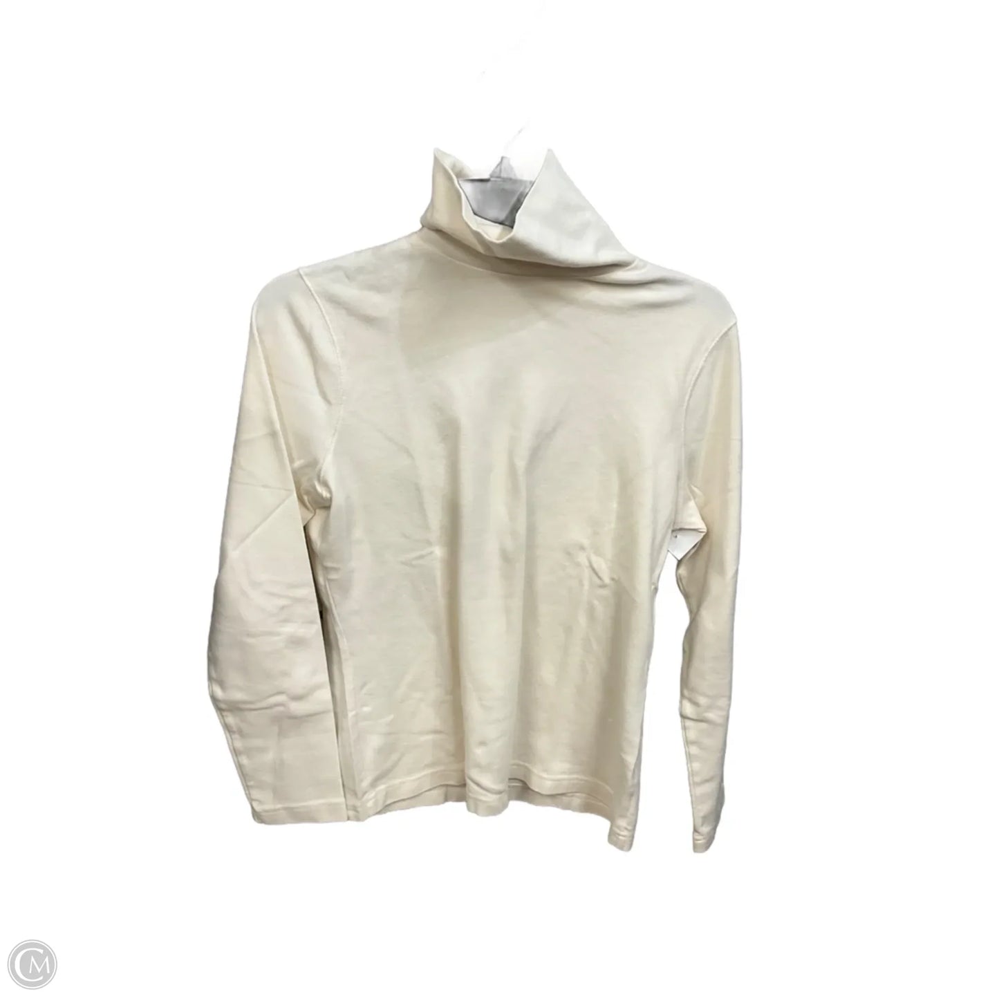 Top Long Sleeve By Croft And Barrow In Cream, Size: M