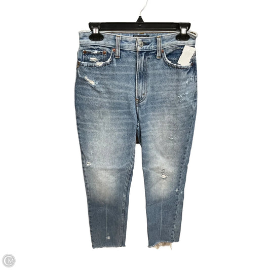 Jeans Straight By Abercrombie And Fitch In Blue Denim, Size: 2