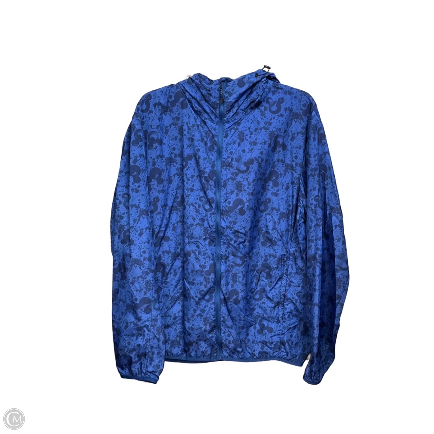 Jacket Windbreaker By Disney In Blue, Size: Xl