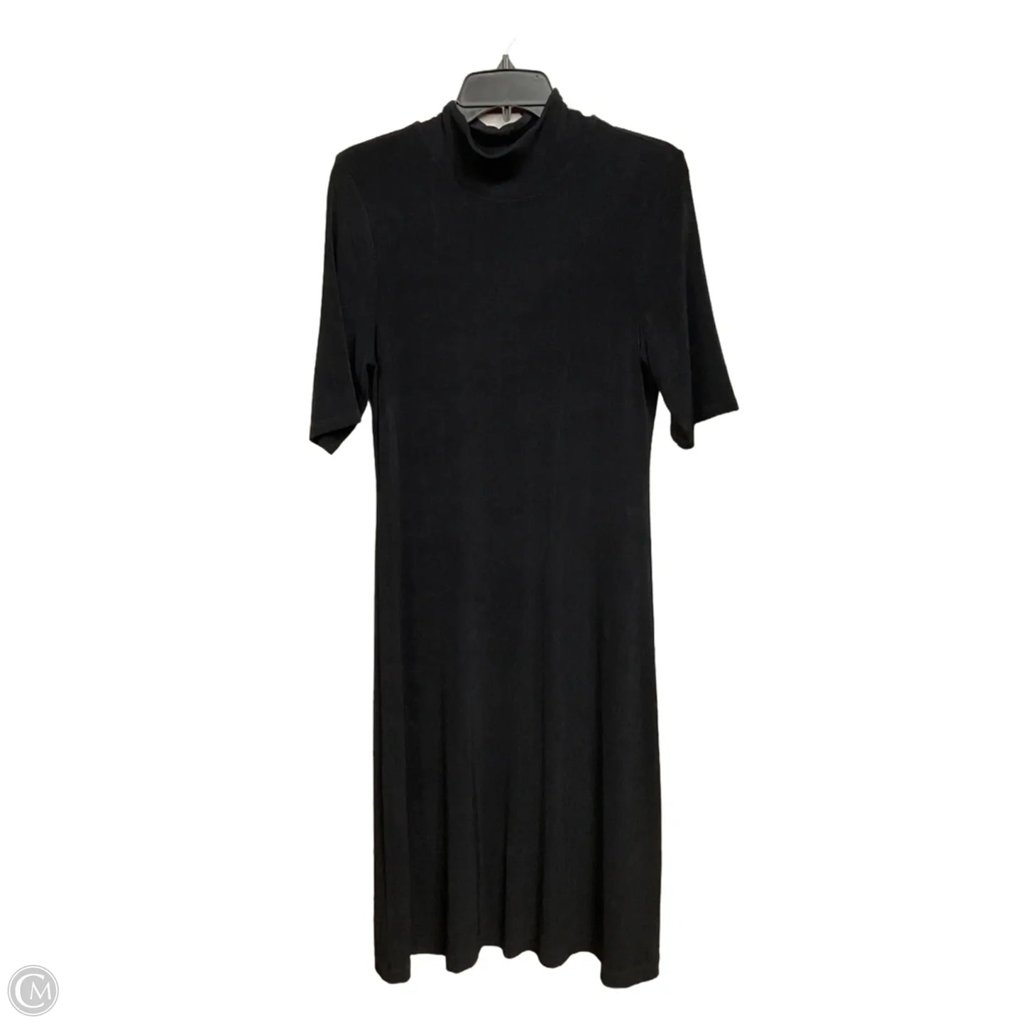 Dress Casual Midi By Chicos In Black, Size: M