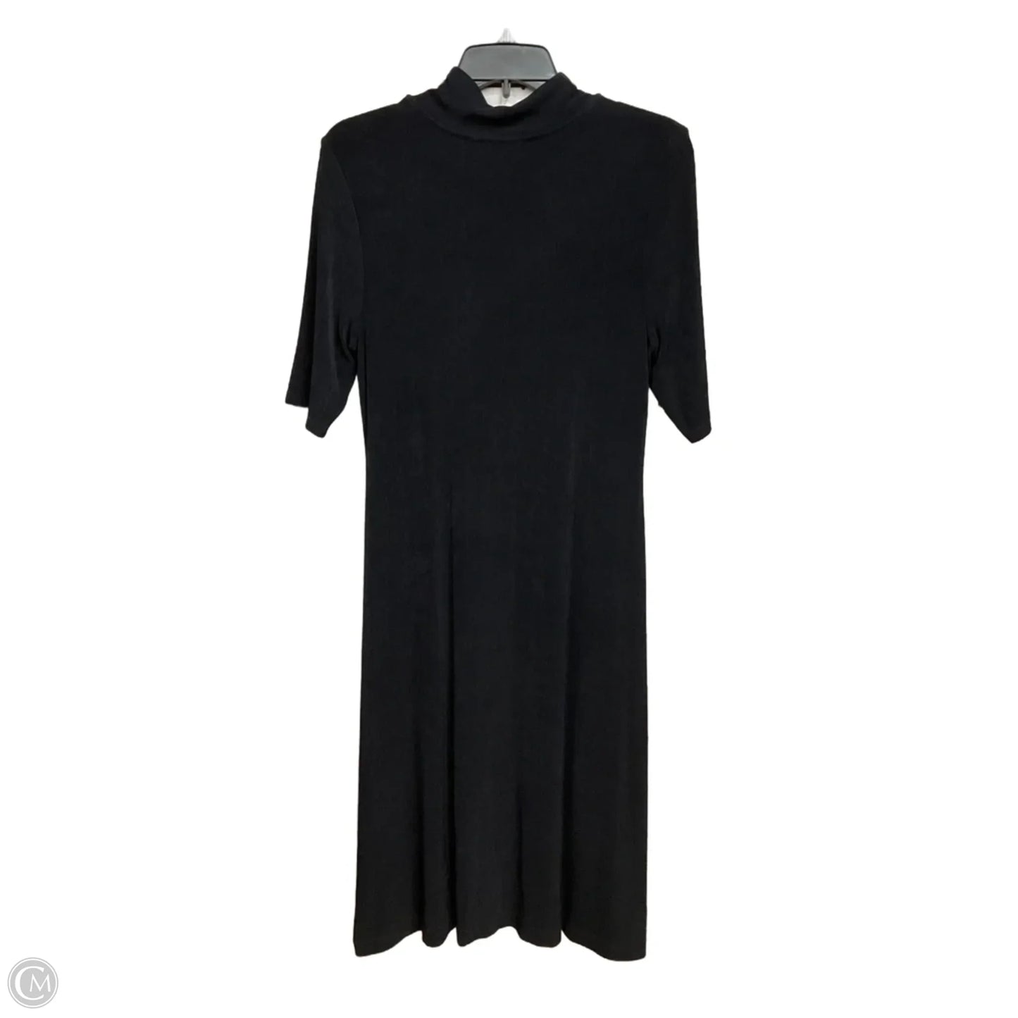 Dress Casual Midi By Chicos In Black, Size: M
