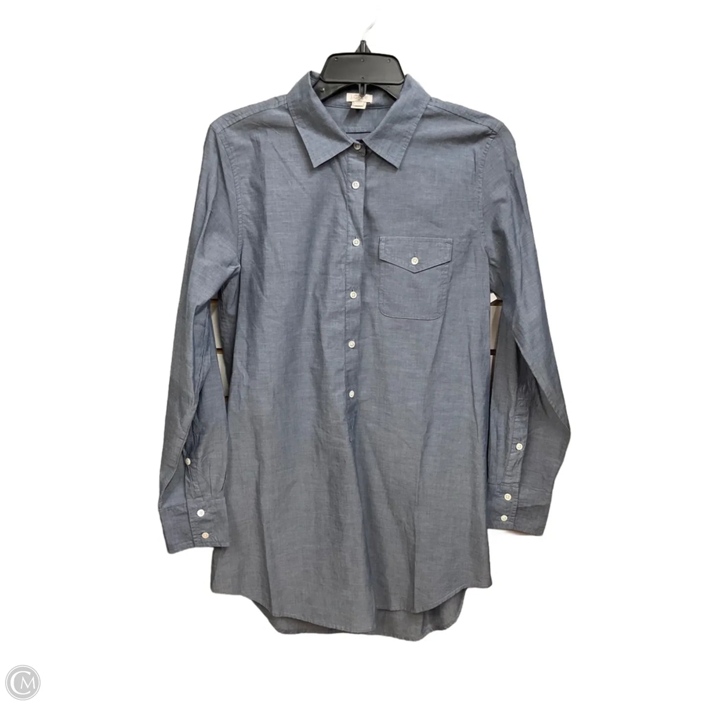 Tunic Long Sleeve By J. Crew In Blue, Size: S