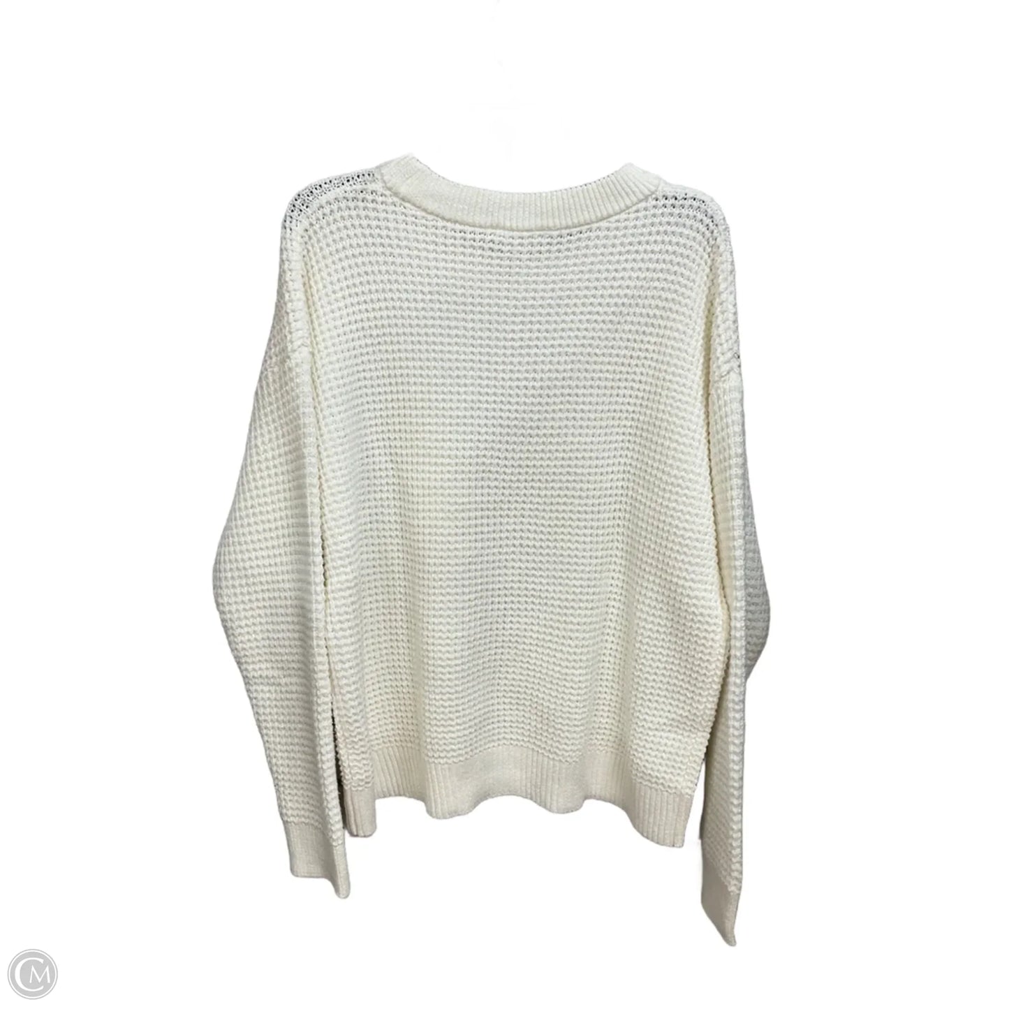 Sweater By Time And Tru In White, Size: Xl