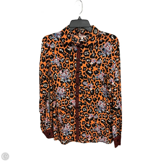 Blouse Long Sleeve By Clothes Mentor In Multi-colored, Size: S