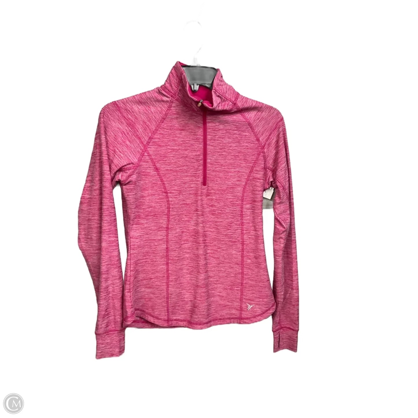Athletic Top Long Sleeve Collar By Old Navy In Pink, Size: Xs