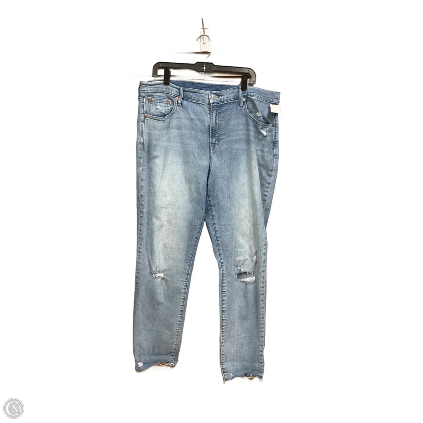 Jeans Skinny By Gap In Blue Denim, Size: 16l