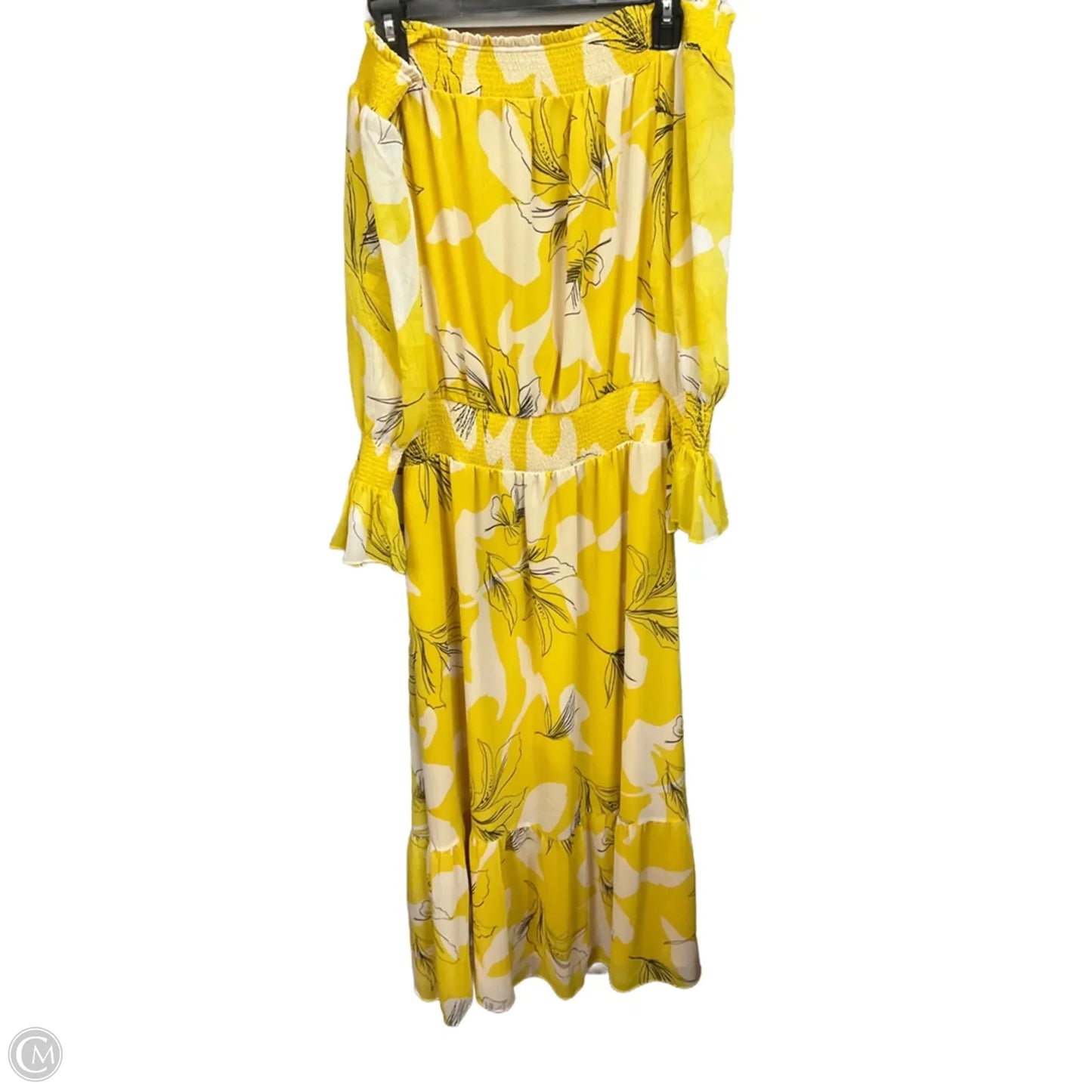 Dress Party Long By Chicos In Floral Print, Size: M