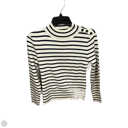 Top Long Sleeve By White House Black Market In Striped Pattern, Size: S