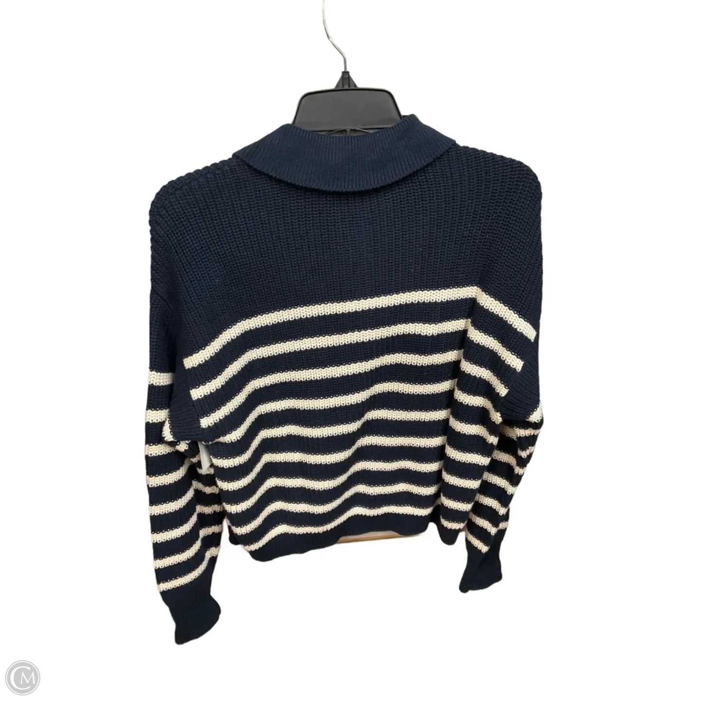 Cardigan By Ophelia Roe In Blue & White, Size: S