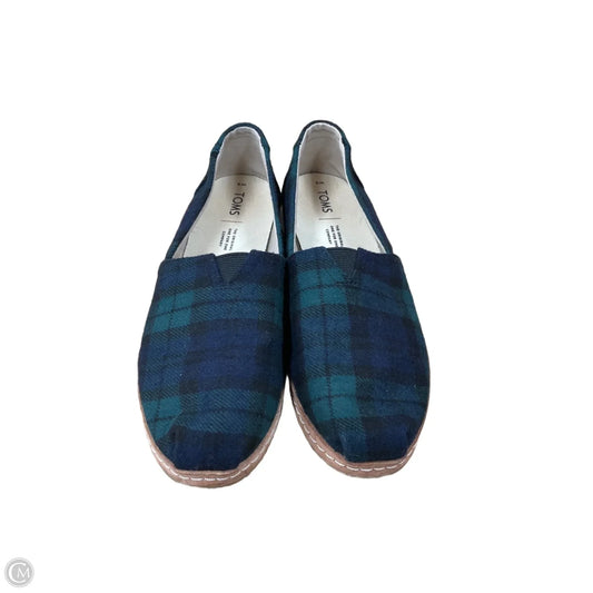 Shoes Flats By Toms In Plaid Pattern, Size: 8