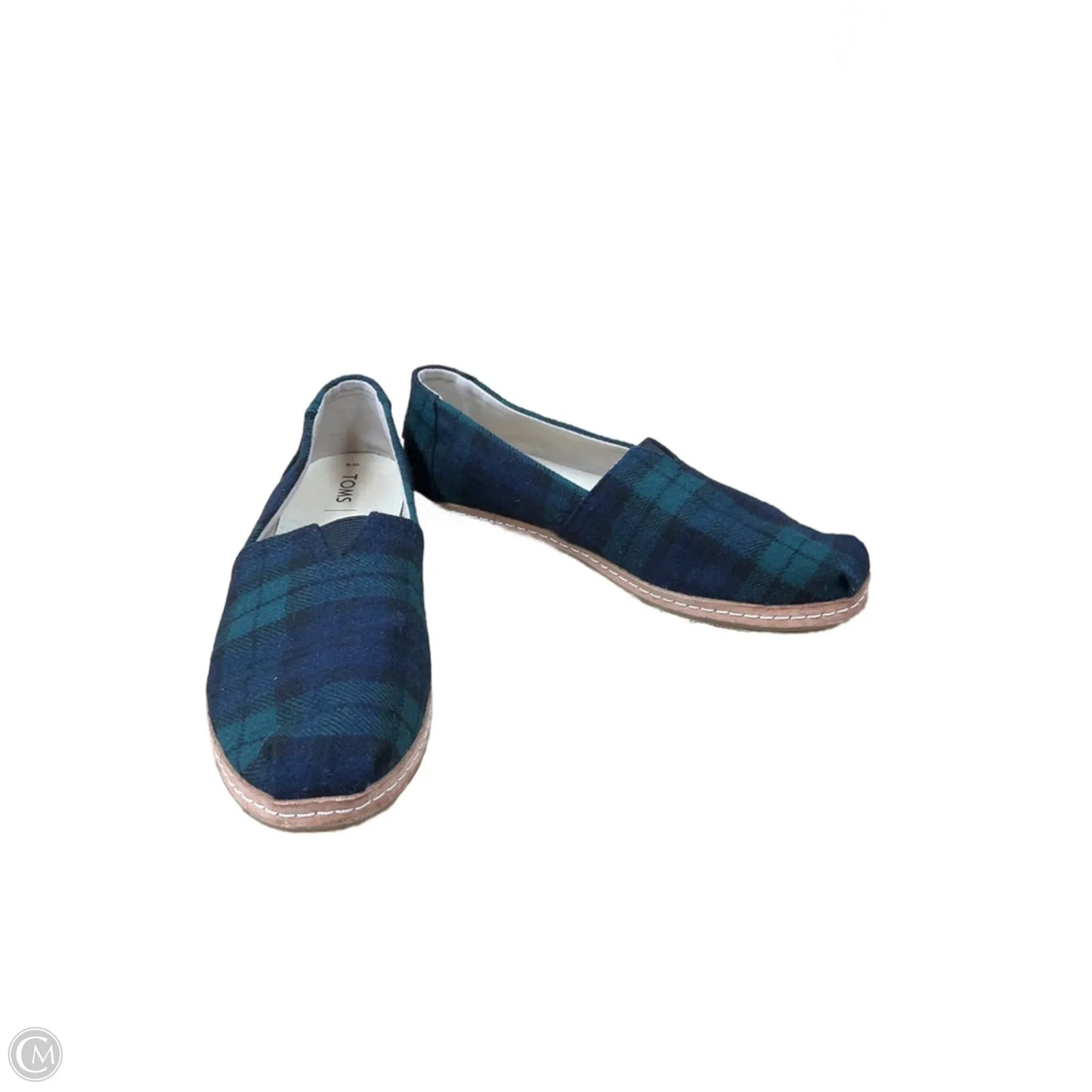 Shoes Flats By Toms In Plaid Pattern, Size: 8