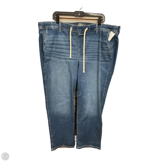 Jeans Straight By Torrid In Blue Denim, Size: 22