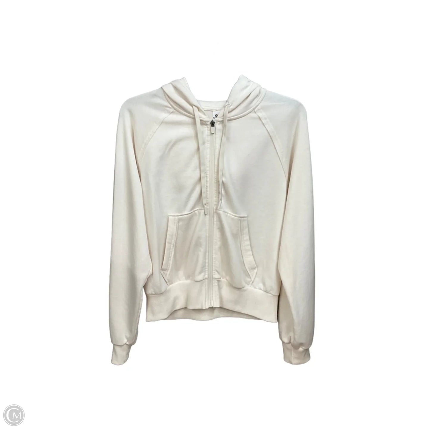Athletic Jacket By 90 Degrees By Reflex In Cream, Size: M