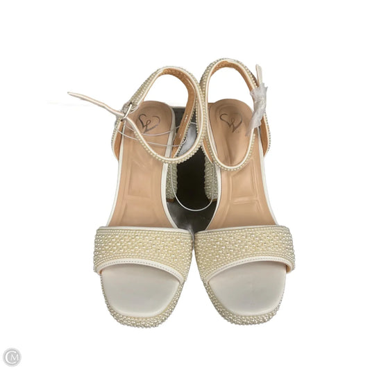 Shoes Heels Block By Windsor In Cream, Size: 7.5