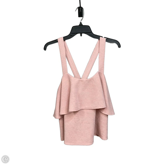 Top Sleeveless By Madewell In Pink, Size: L