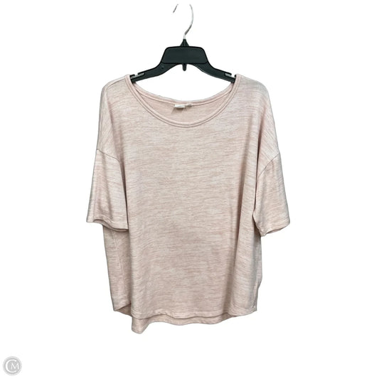 Top Short Sleeve By Gap In Pink, Size: Xl